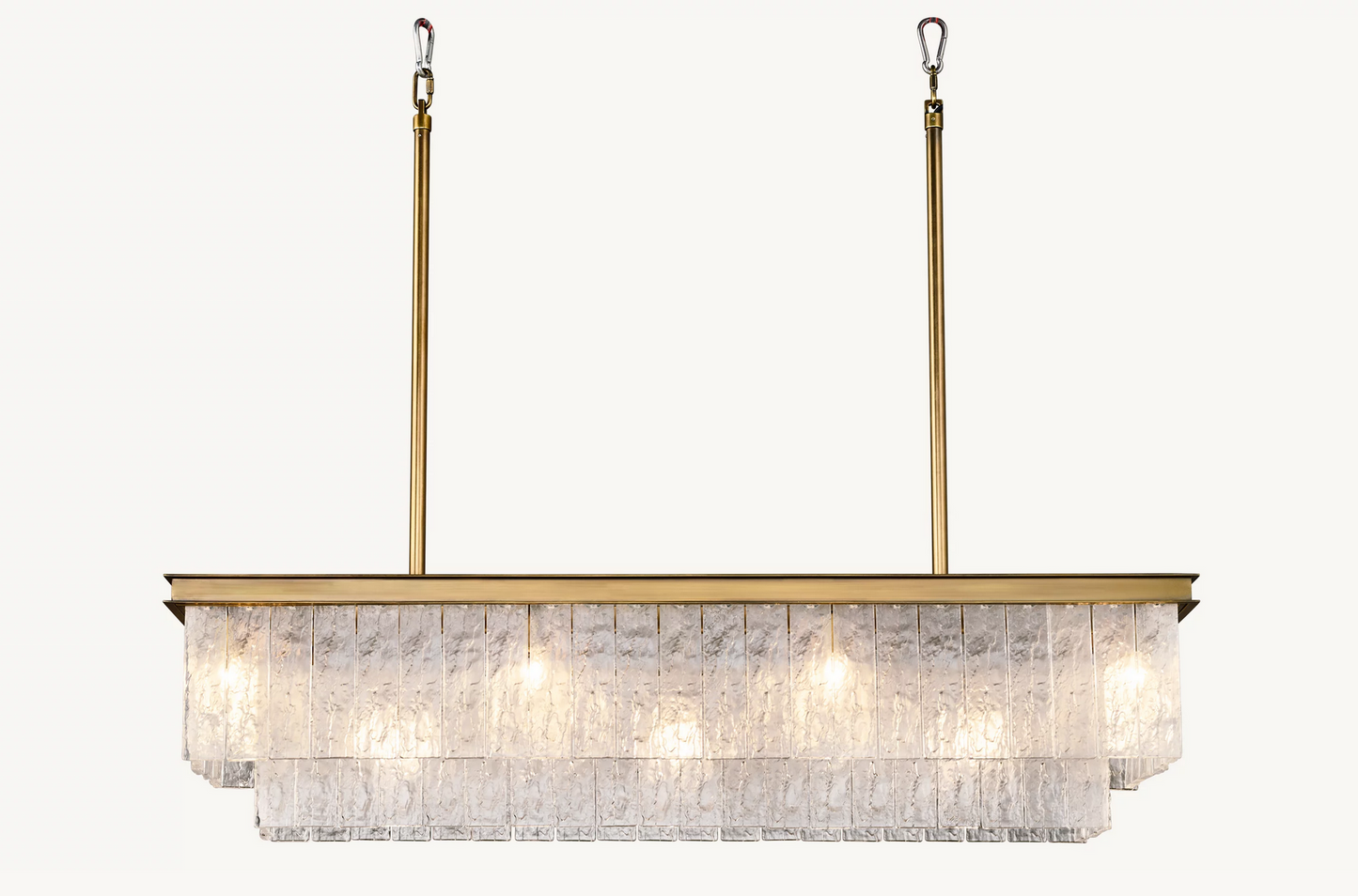 Modern Rectangle Crystal Chandelier
